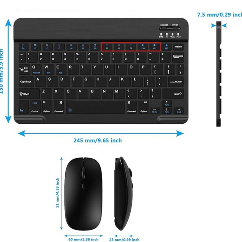 Kit Teclado + Mouse sem Fio