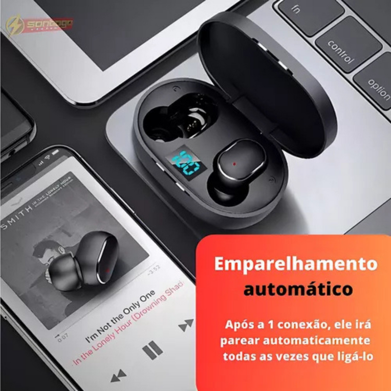 Fone de Ouvido Bluetooth Kapbom