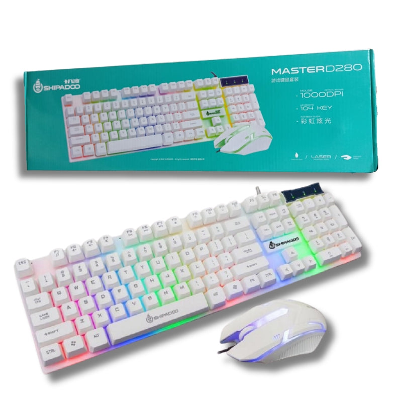 Kit Gamer - Teclado + Mouse LED RGB